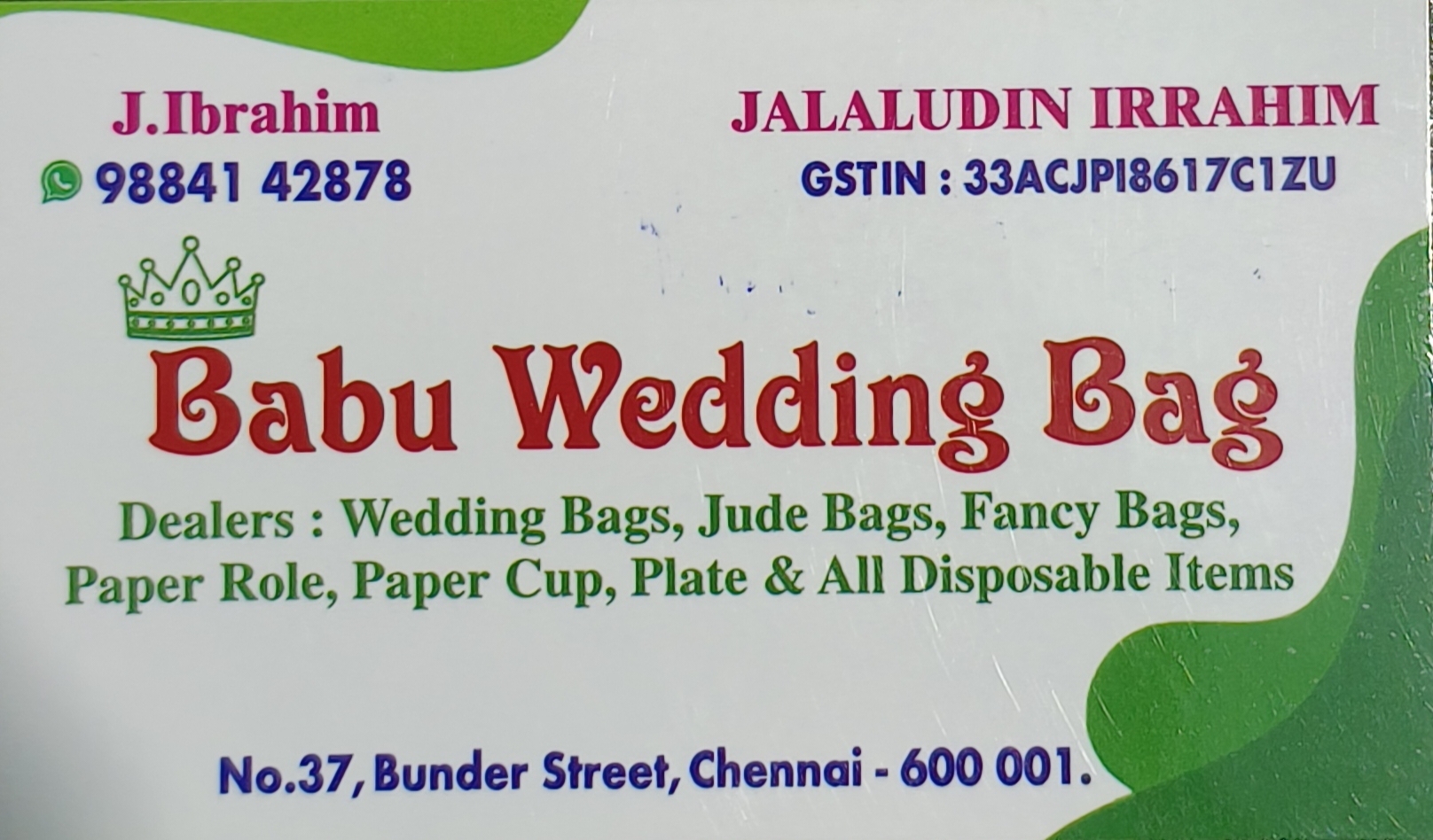 Babu  Wedding Bag